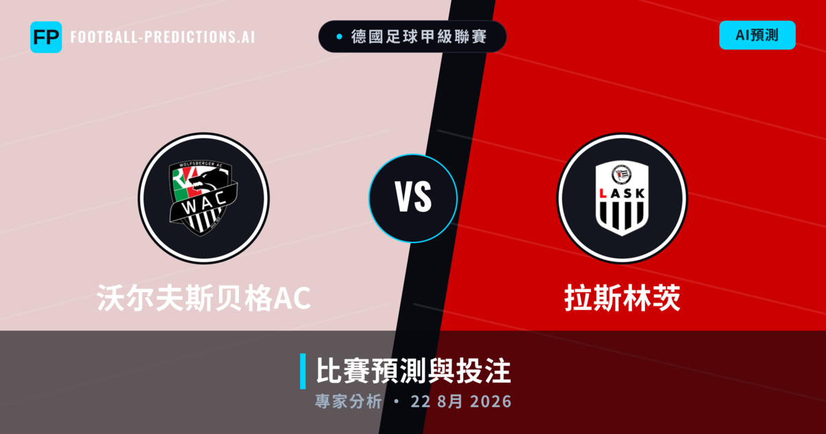 沃尔夫斯贝格AC vs 拉斯林茨 — 比赛预测和前瞻