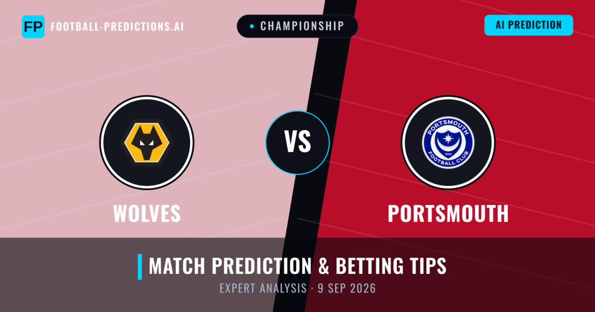 Wolves vs Portsmouth — match prediction & preview