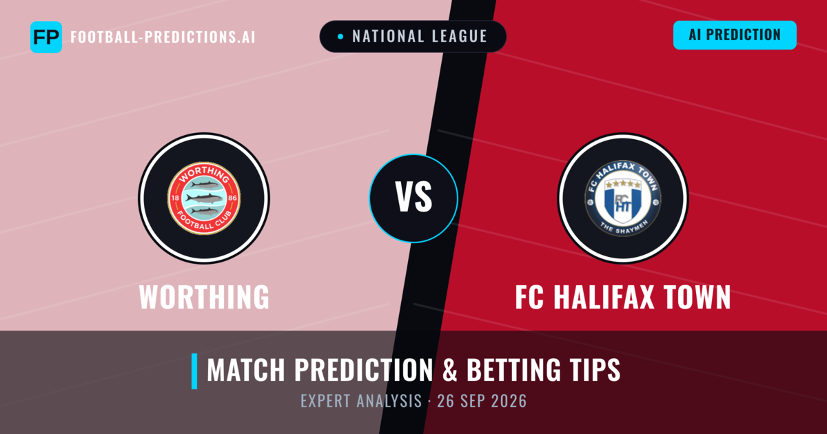Worthing vs FC Halifax Town — match prediction & preview