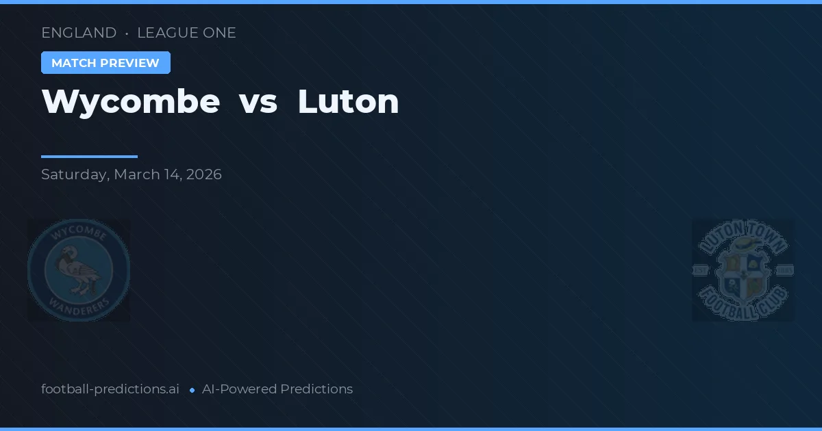 Wycombe vs Luton — hula at preview ng laban