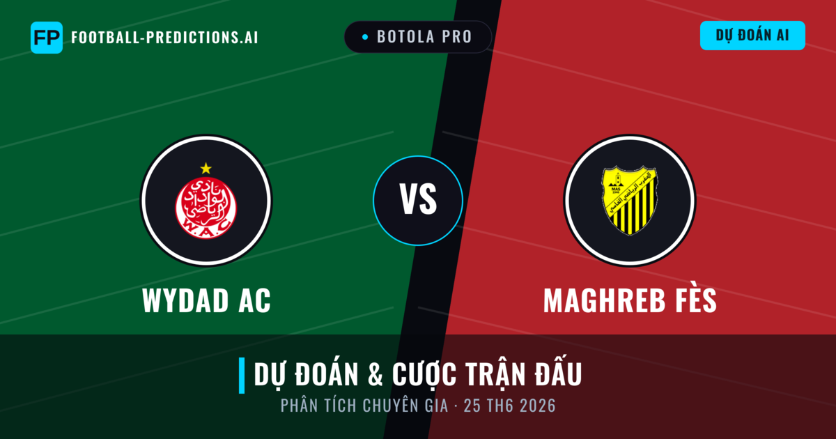 Wydad AC vs Maghreb Fès — dự đoán và xem trước trận đấu