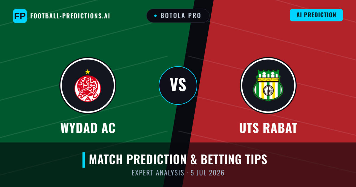 Wydad AC vs UTS Rabat — match prediction & preview