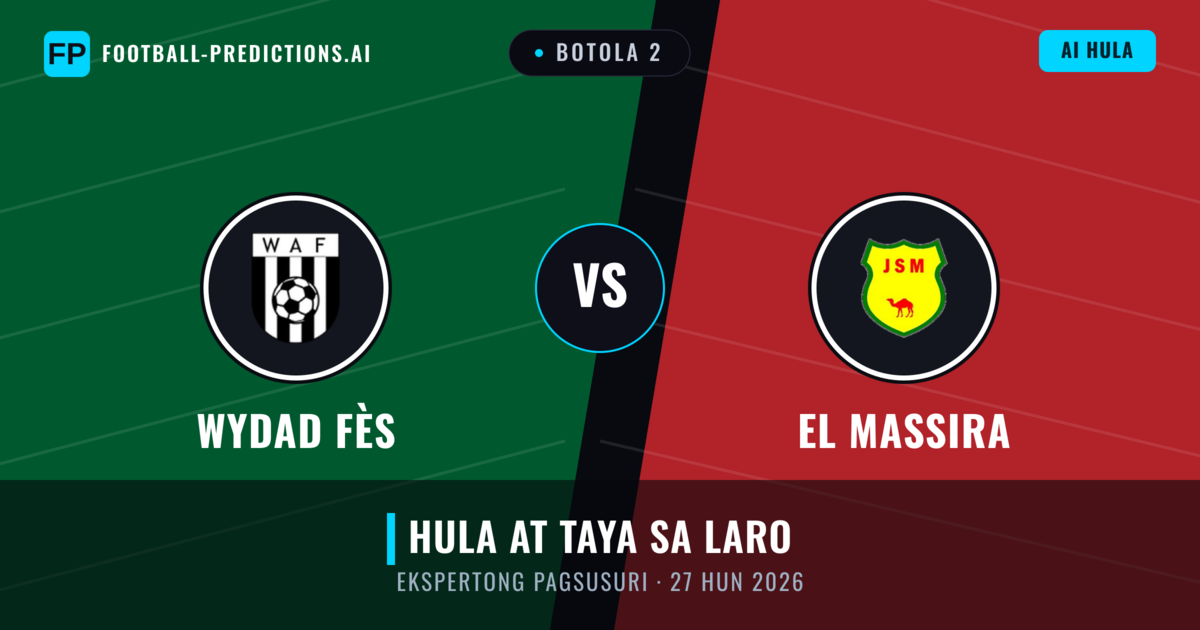 Wydad Fès vs El Massira — hula at preview ng laban