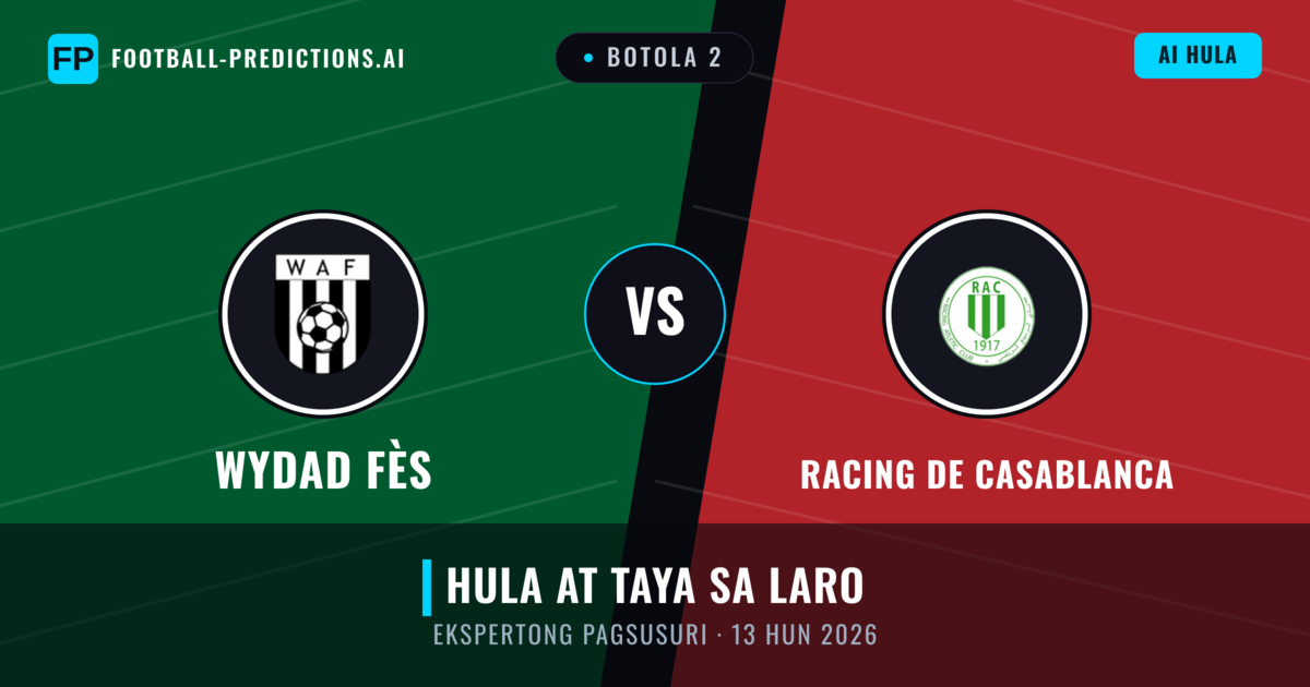 Wydad Fès vs Racing de Casablanca — hula at preview ng laban