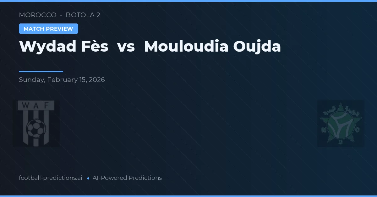 Wydad Fès vs Mouloudia Oujda — pronostico e anteprima del match
