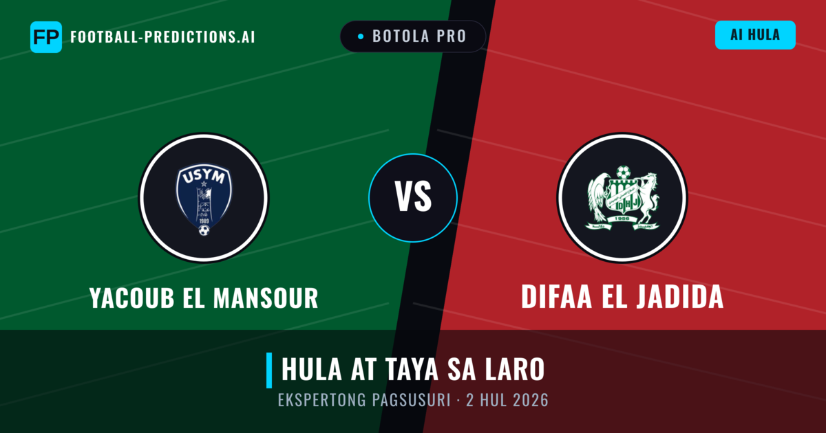 Yacoub El Mansour vs Difaa EL Jadida — hula at preview ng laban