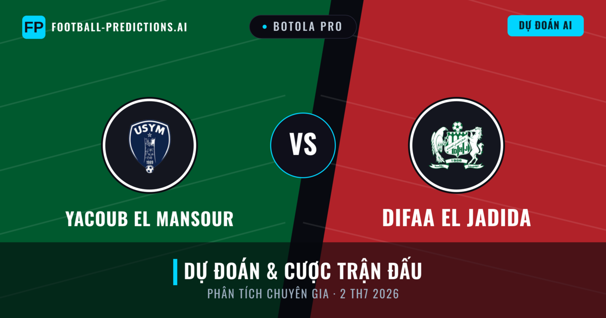 Yacoub El Mansour vs Difaa EL Jadida — dự đoán và xem trước trận đấu