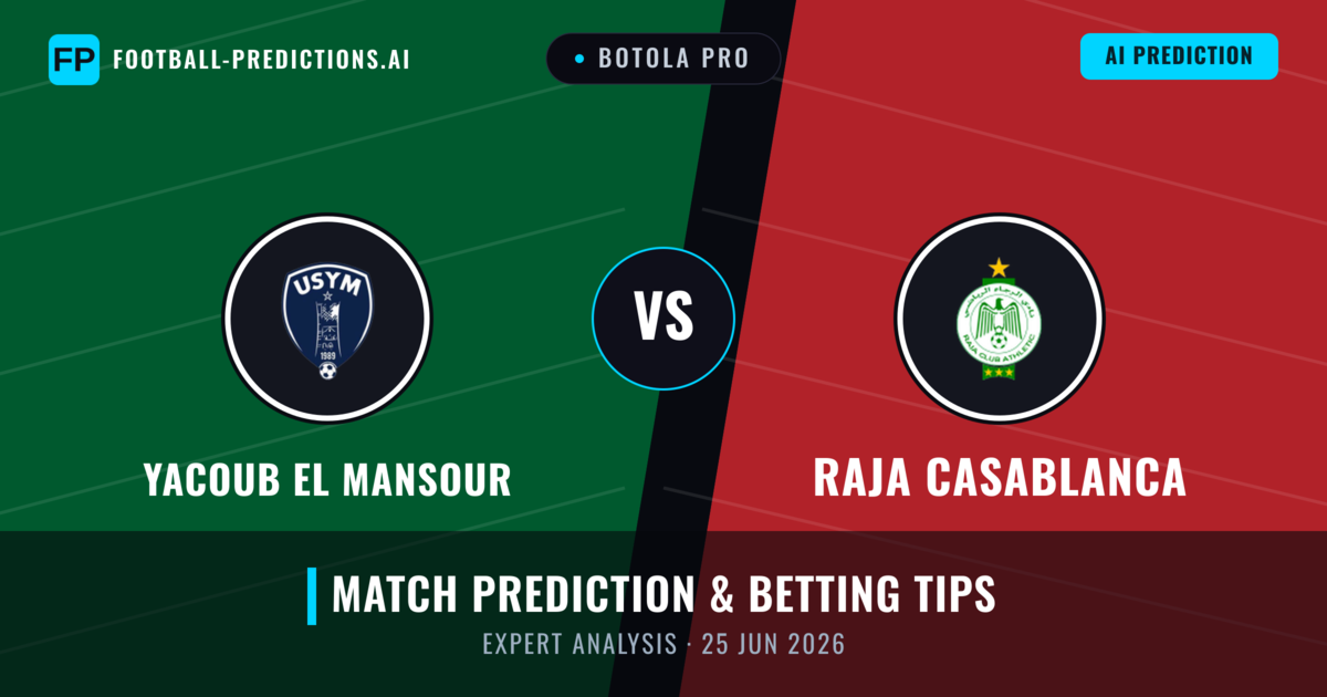 Yacoub El Mansour vs Raja Casablanca — match prediction & preview