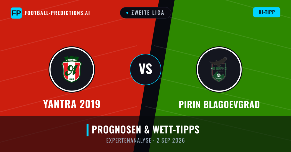 Yantra 2019 vs Pirin Blagoevgrad — Prognose und Spielvorschau