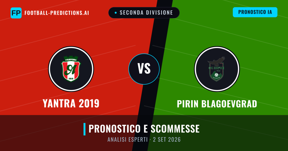 Yantra 2019 vs Pirin Blagoevgrad — pronostico e anteprima del match