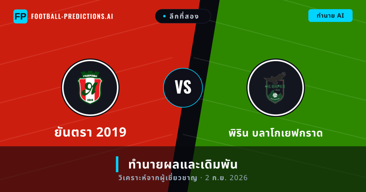 ยันตรา 2019 พบ พิริน บลาโกเยฟกราด — ทำนายผลและพรีวิวการแข่งขัน