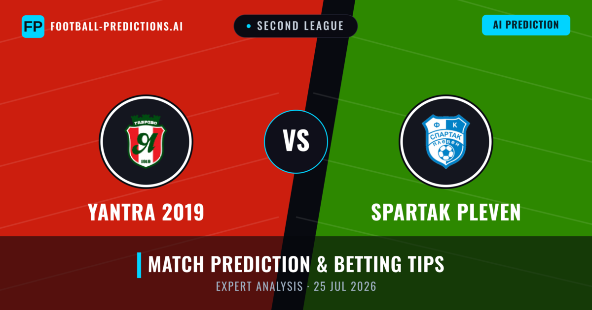 Yantra 2019 vs Spartak Pleven — match prediction & preview