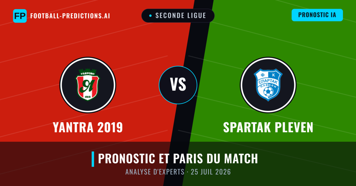 Yantra 2019 vs Spartak Pleven — pronostic et avant-match