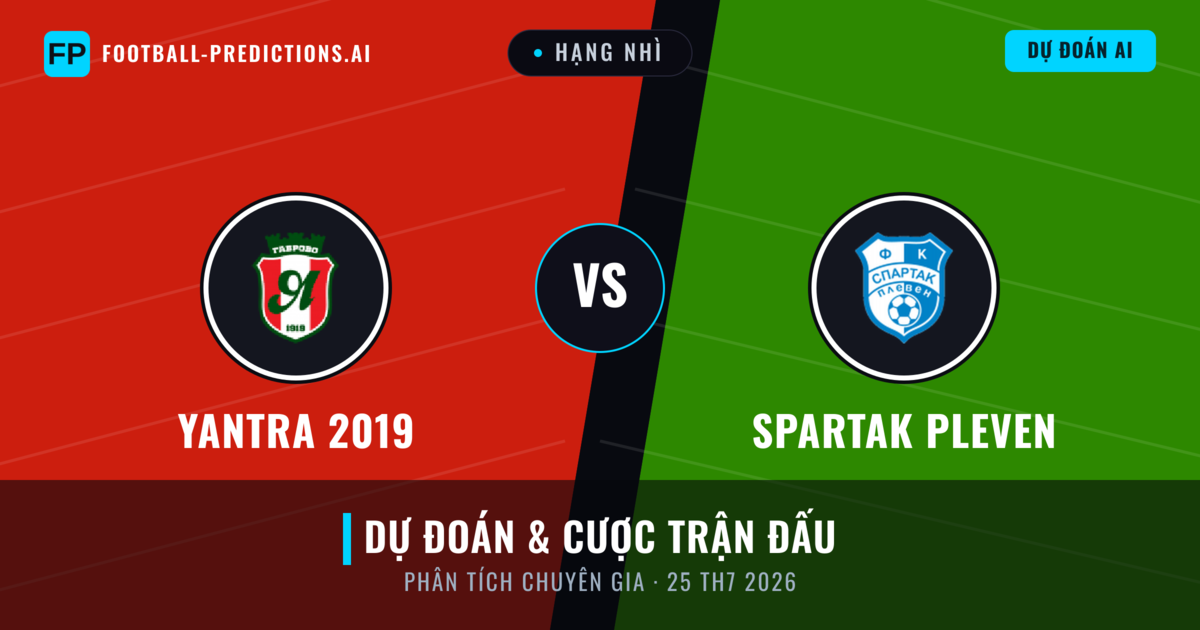 Yantra 2019 vs Spartak Pleven — dự đoán và xem trước trận đấu