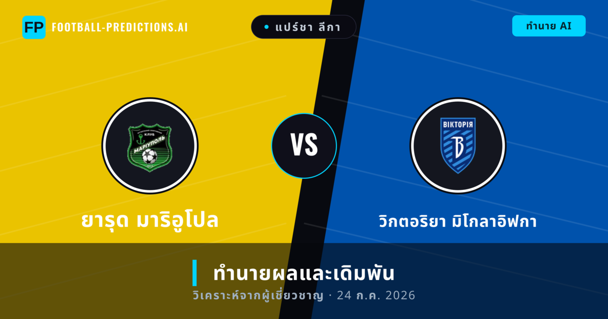 ยารุด มาริอูโปล พบ วิกตอริยา มิโกลาอิฟกา — ทำนายผลและพรีวิวการแข่งขัน
