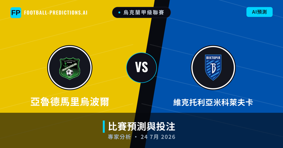 亞魯德馬里烏波爾 vs 維克托利亞米科萊夫卡 — 比赛预测和前瞻