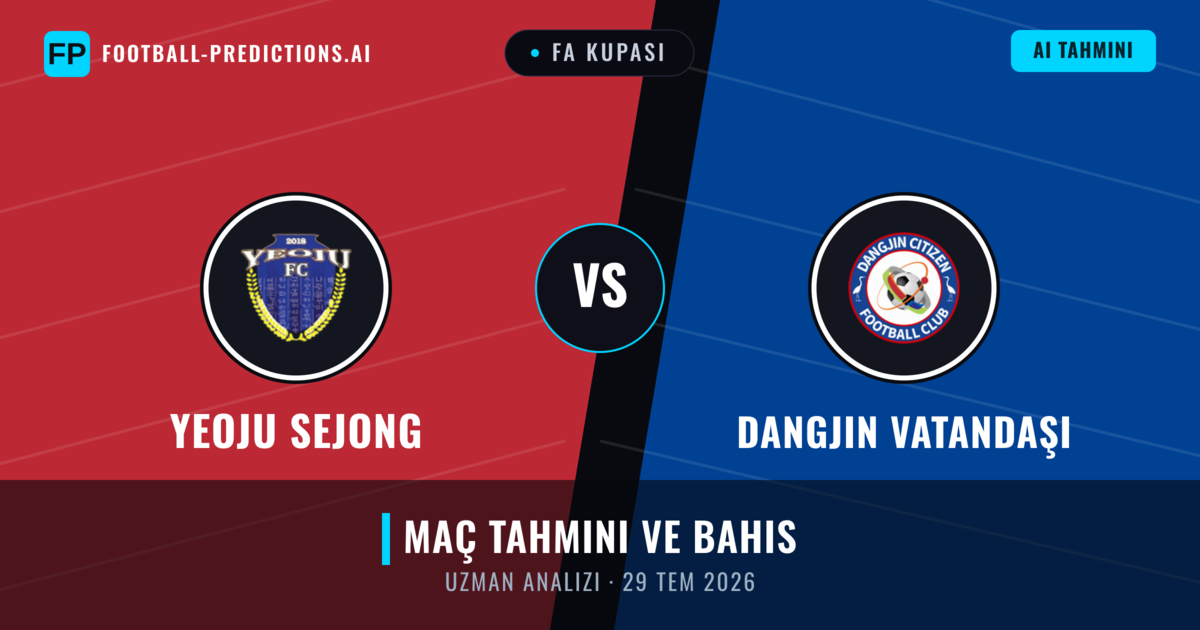 Yeoju Sejong - Dangjin Vatandaşı — maç tahmini ve önizleme