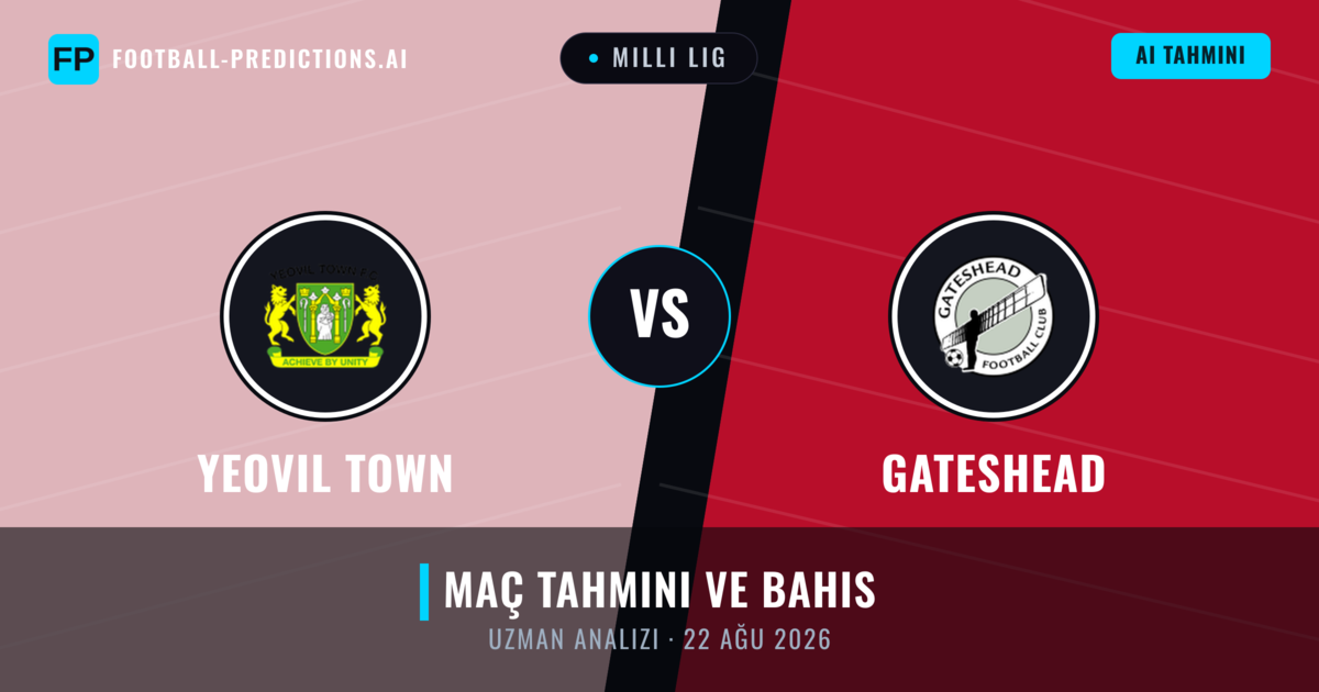 Yeovil Town - Gateshead — maç tahmini ve önizleme