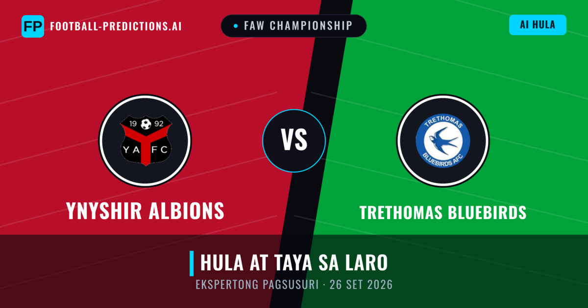 Ynyshir Albions vs Trethomas Bluebirds — hula at preview ng laban