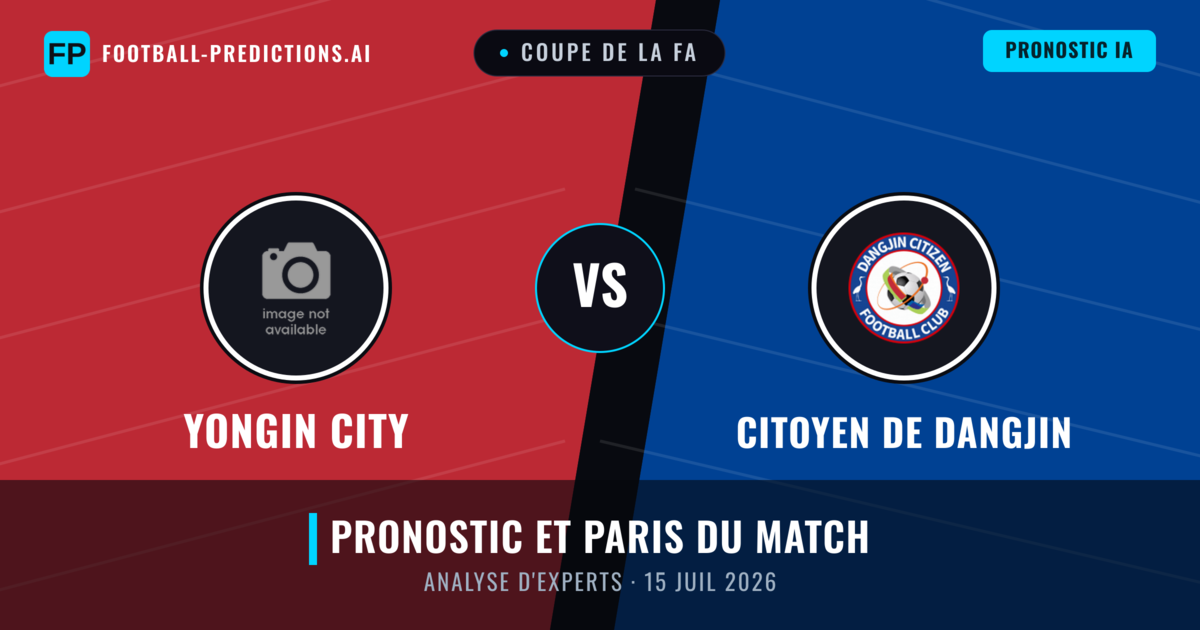 Yongin City vs Citoyen de Dangjin — pronostic et avant-match