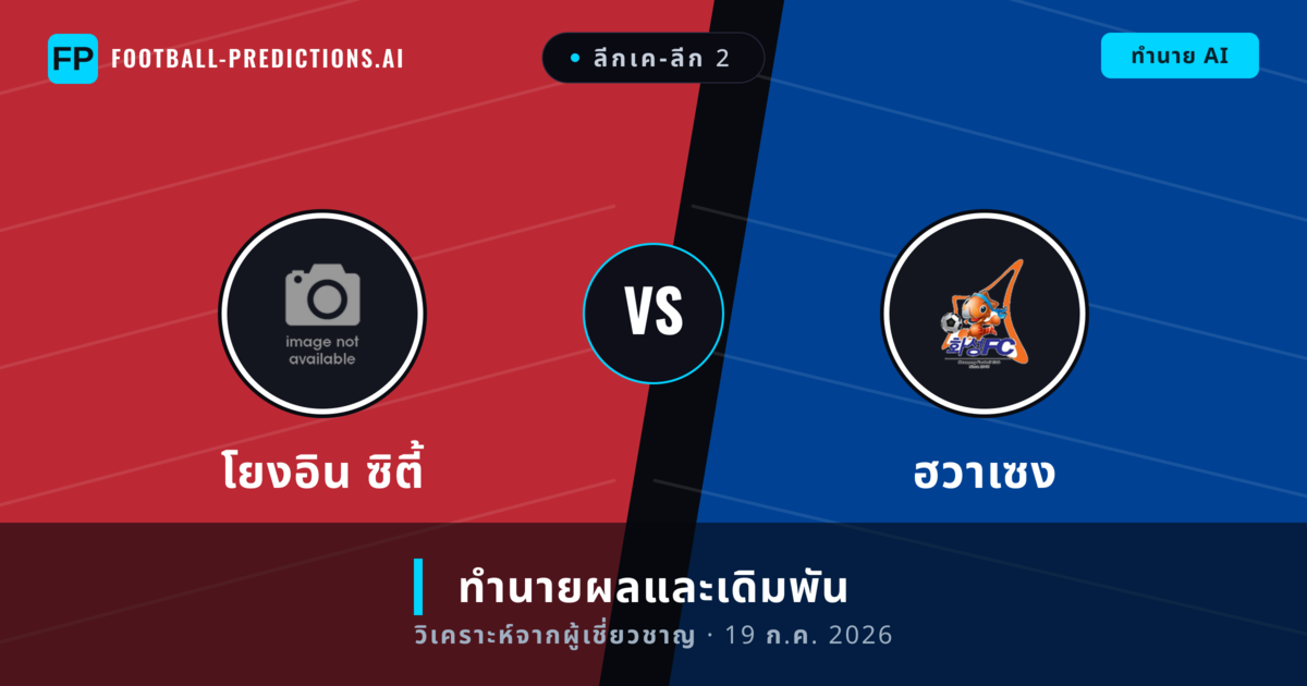 โยงอิน ซิตี้ พบ ฮวาเซง — ทำนายผลและพรีวิวการแข่งขัน