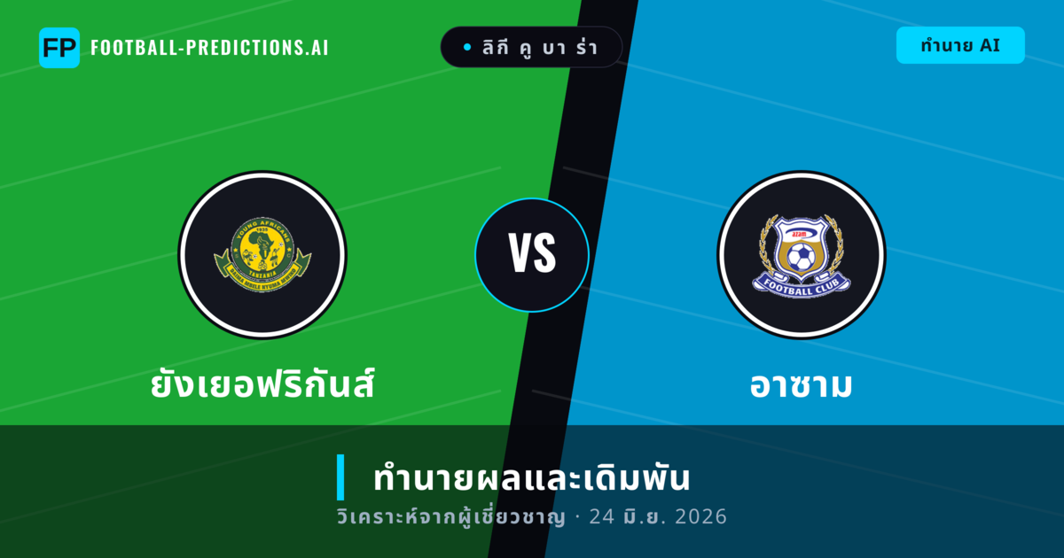 ยังเยอฟริกันส์ พบ อาซาม — ทำนายผลและพรีวิวการแข่งขัน