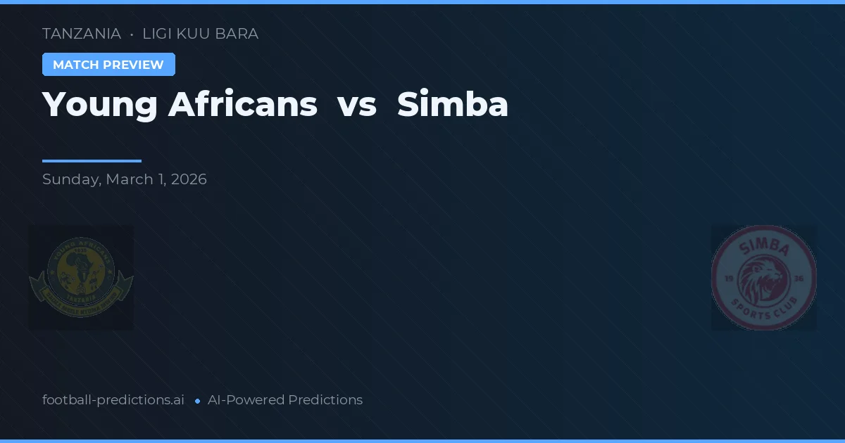 Jeunes Africains vs Simba — pronostic et avant-match