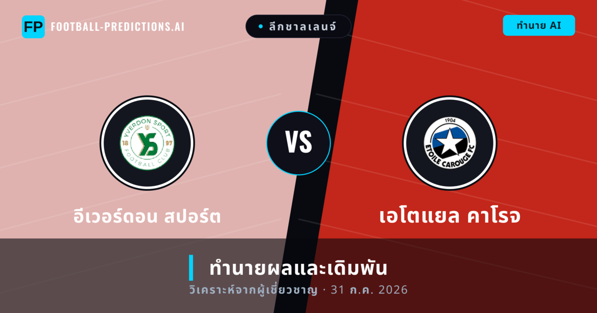 อีเวอร์ดอน สปอร์ต พบ เอโตแยล คาโรจ — ทำนายผลและพรีวิวการแข่งขัน