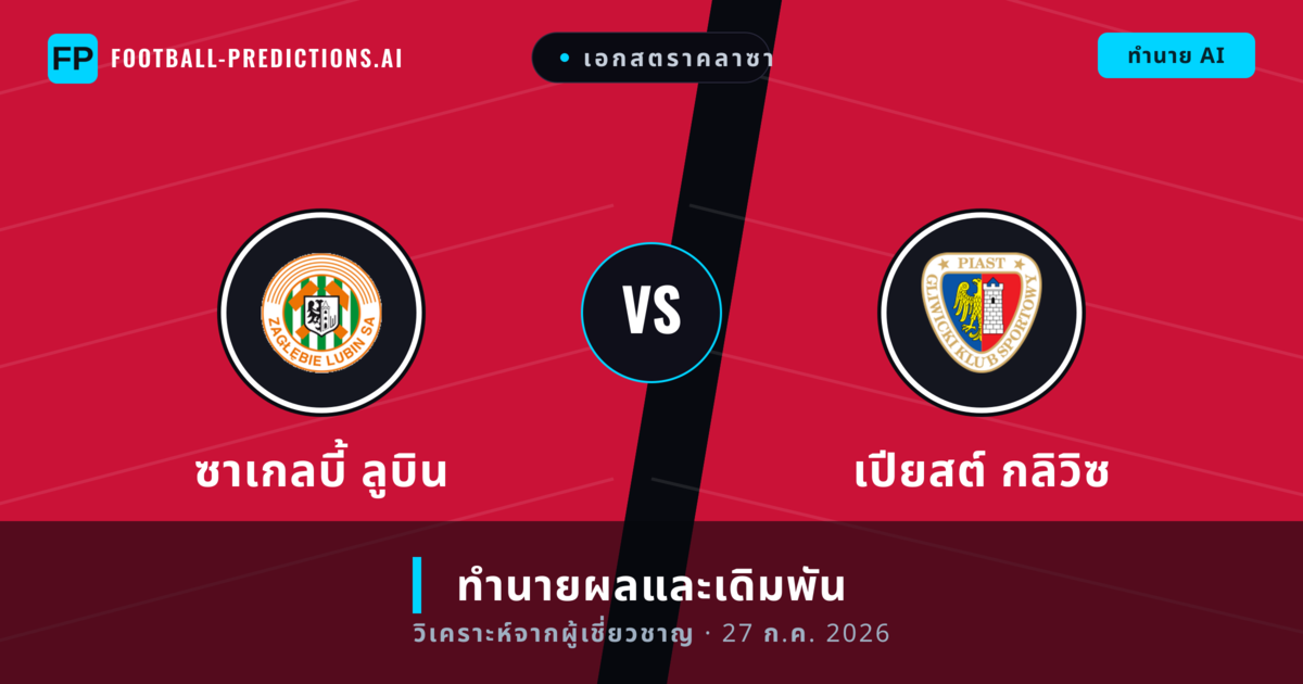 ซาเกลบี้ ลูบิน พบ เปียสต์ กลิวิซ — ทำนายผลและพรีวิวการแข่งขัน