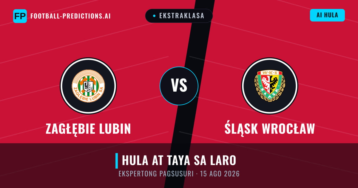 Zagłębie Lubin vs Śląsk Wrocław — hula at preview ng laban