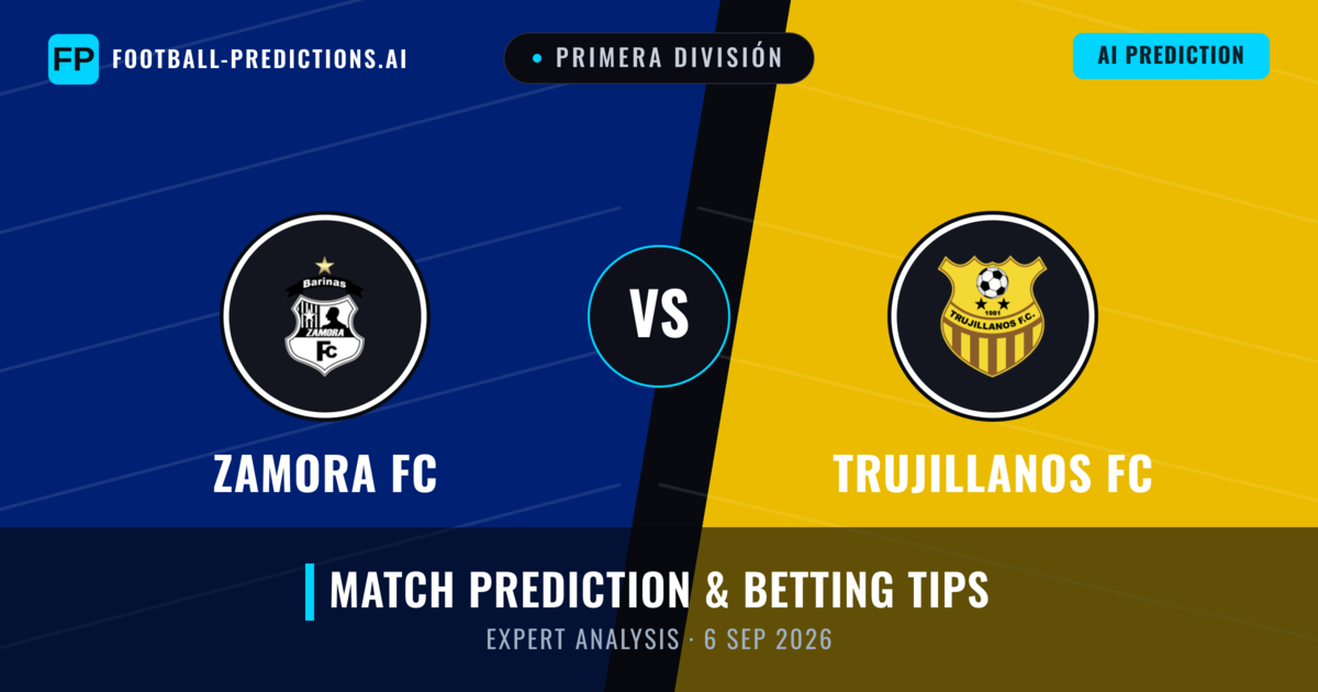 Zamora FC vs Trujillanos FC — match prediction & preview