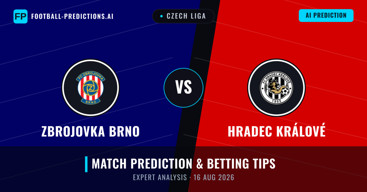 Zbrojovka Brno vs Hradec Králové — match prediction & preview