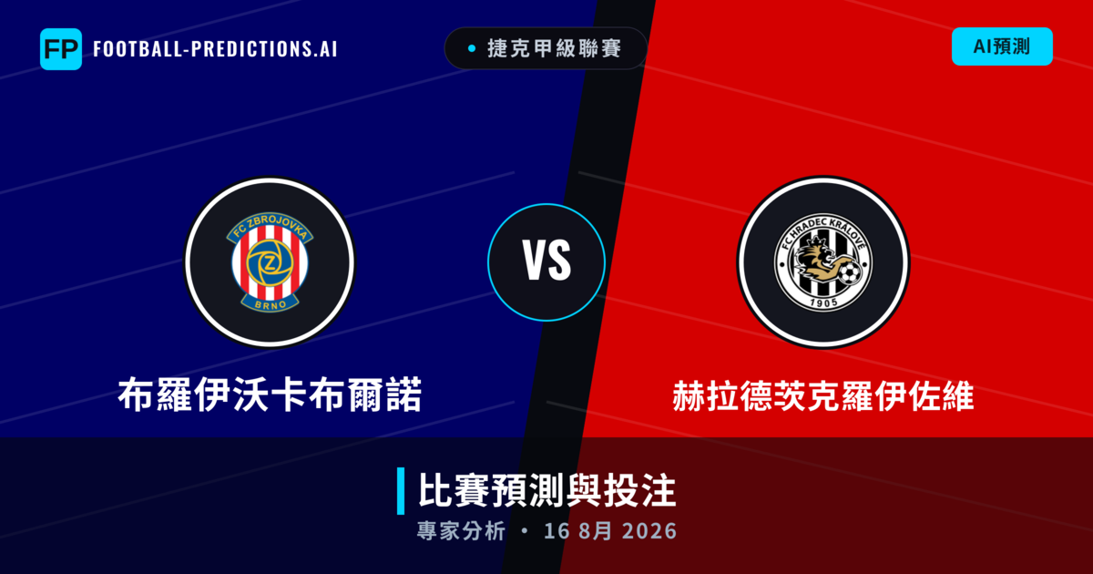 布羅伊沃卡布爾諾 vs 赫拉德茨克羅伊佐維 — 比赛预测和前瞻