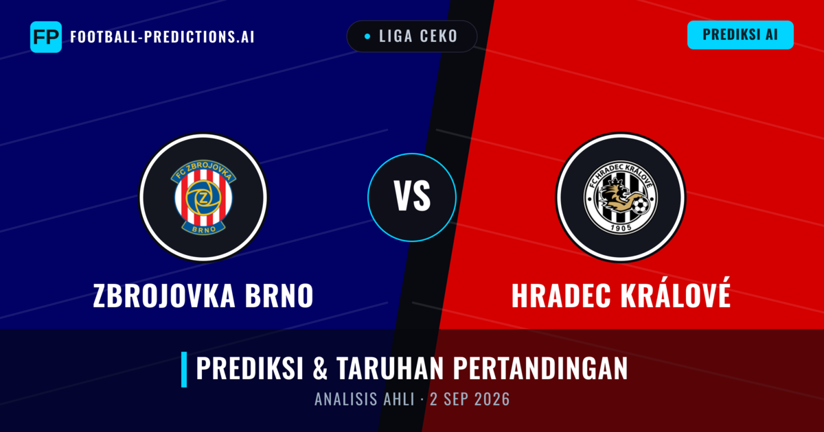 Zbrojovka Brno vs Hradec Králové — prediksi dan pratinjau pertandingan