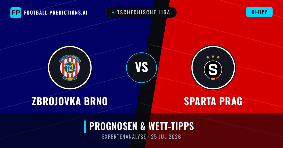 Zbrojovka Brno vs Sparta Prag — Prognose und Spielvorschau