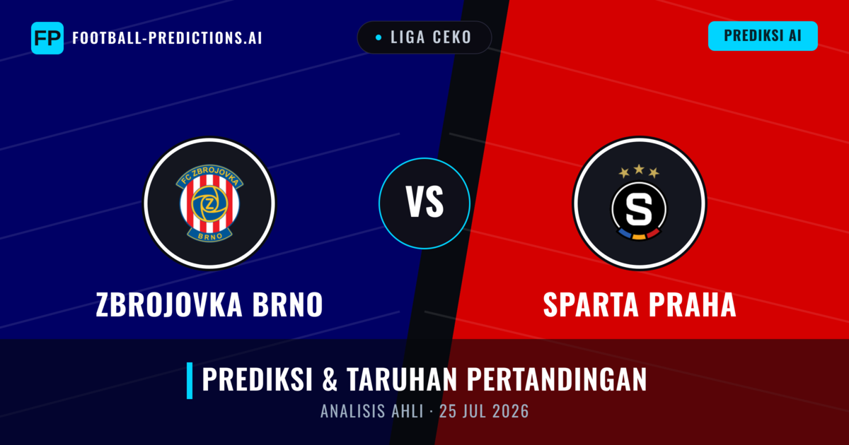 Zbrojovka Brno vs Sparta Praha — prediksi dan pratinjau pertandingan