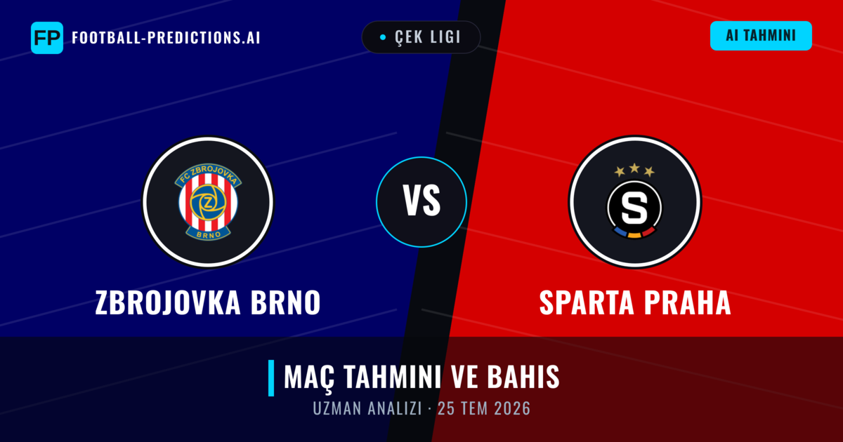 Zbrojovka Brno - Sparta Praha — maç tahmini ve önizleme