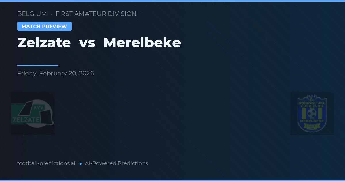 Zelzate vs Merelbeke — match prediction & preview