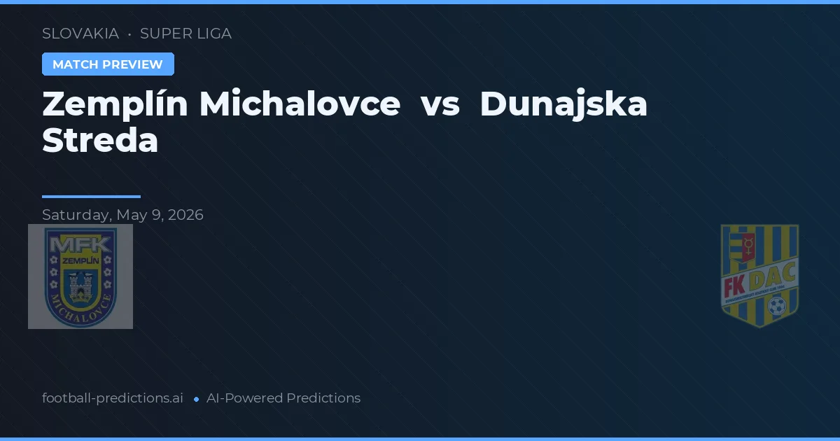 Zemplín Michalovce vs Dunajská Streda — hula at preview ng laban