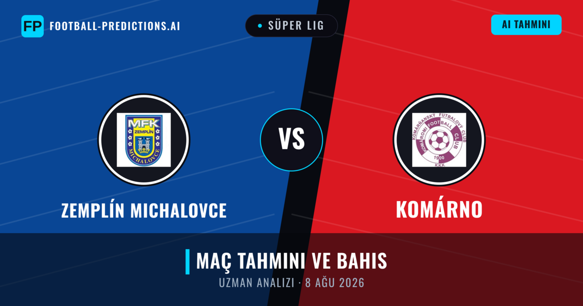 Zemplín Michalovce - Komárno — maç tahmini ve önizleme