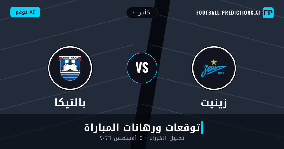 زينيت ضد بالتيكا — توقعات ومعاينة المباراة