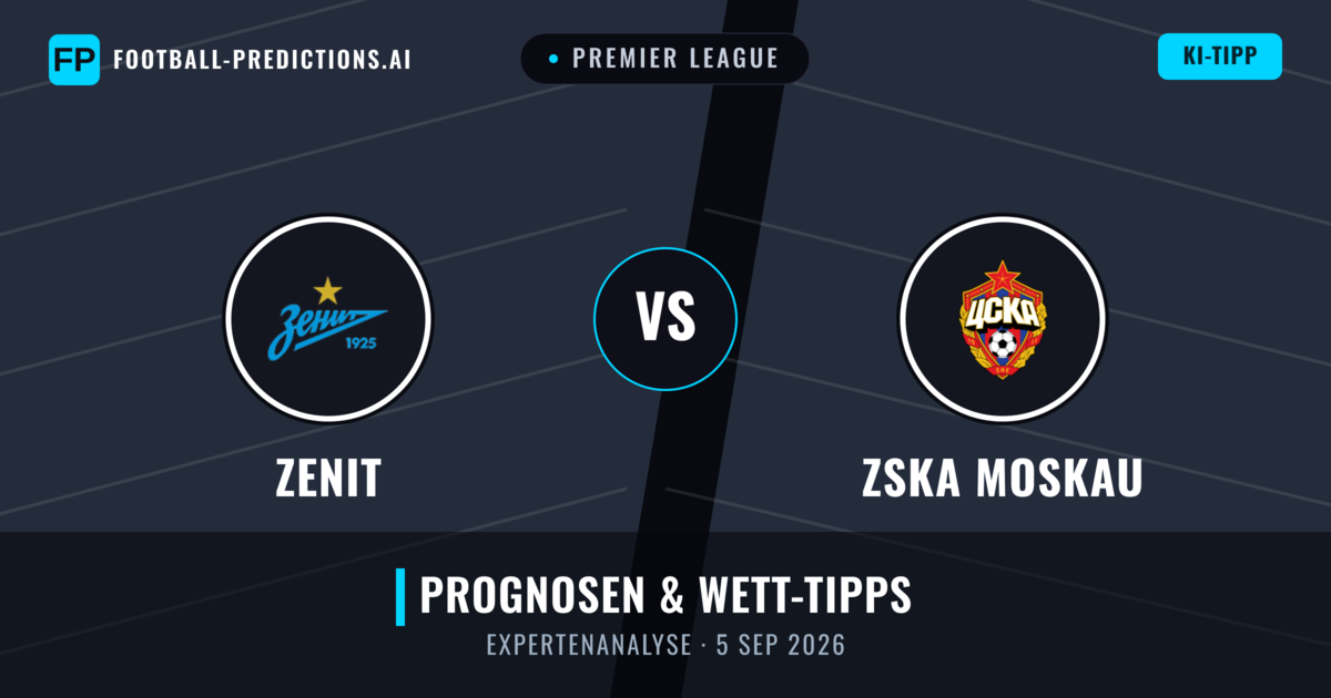 Zenit vs ZSKA Moskau — Prognose und Spielvorschau