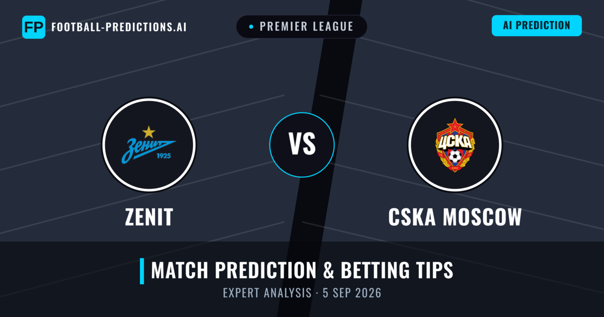 Zenit vs CSKA Moscow — match prediction & preview