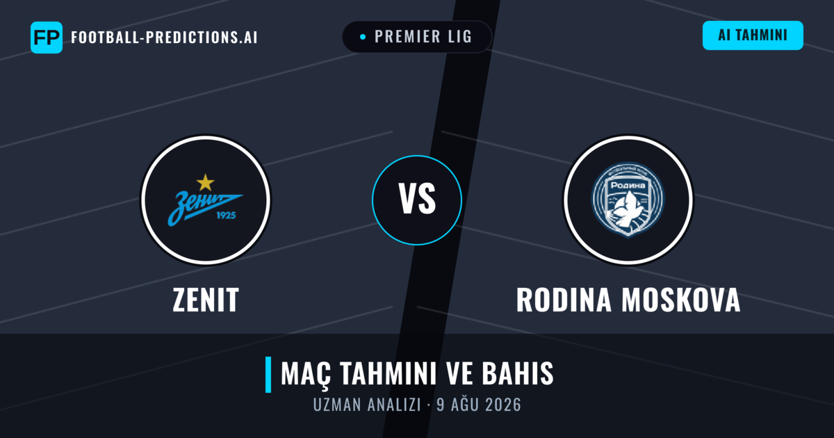 Zenit - Rodina Moskova — maç tahmini ve önizleme