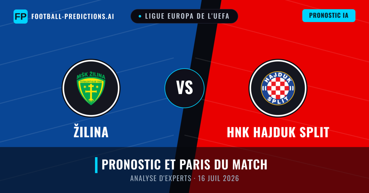 Žilina vs HNK Hajduk Split — pronostic et avant-match