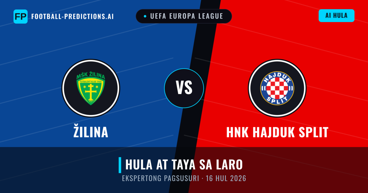 Žilina vs HNK Hajduk Split — hula at preview ng laban