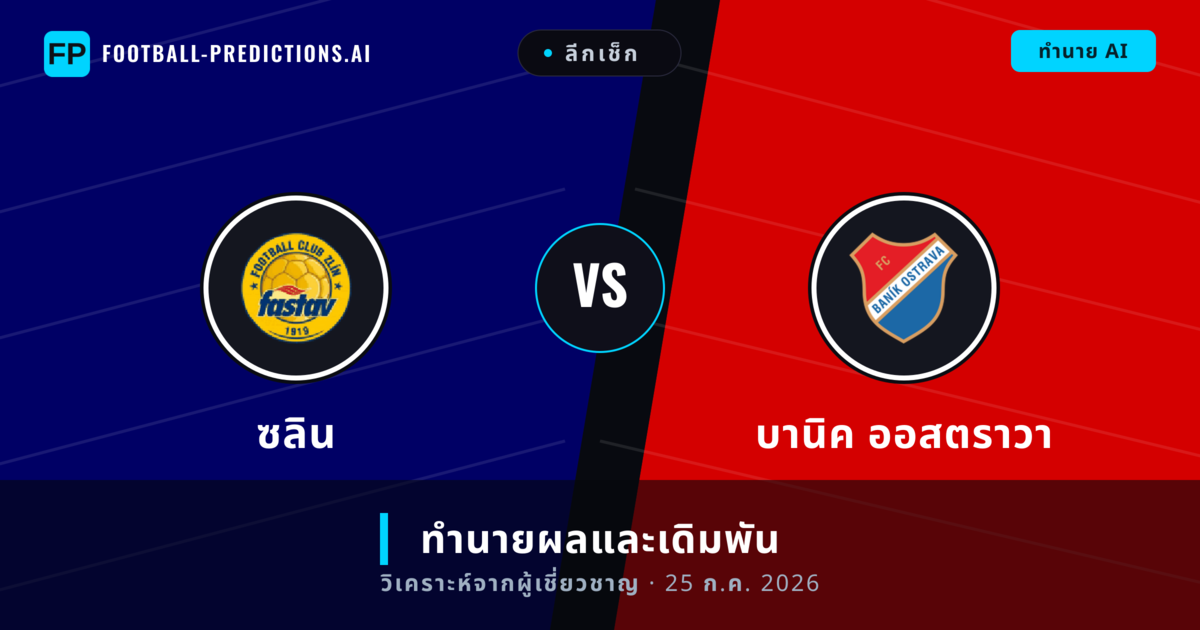 ซลิน พบ บานิค ออสตราวา — ทำนายผลและพรีวิวการแข่งขัน