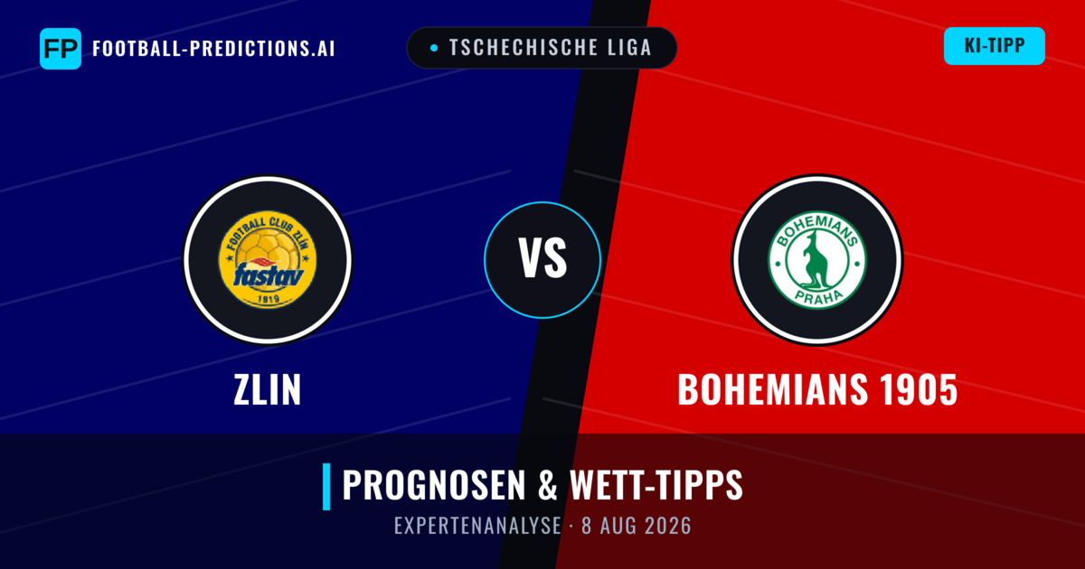 Zlin vs Bohemians 1905 — Prognose und Spielvorschau