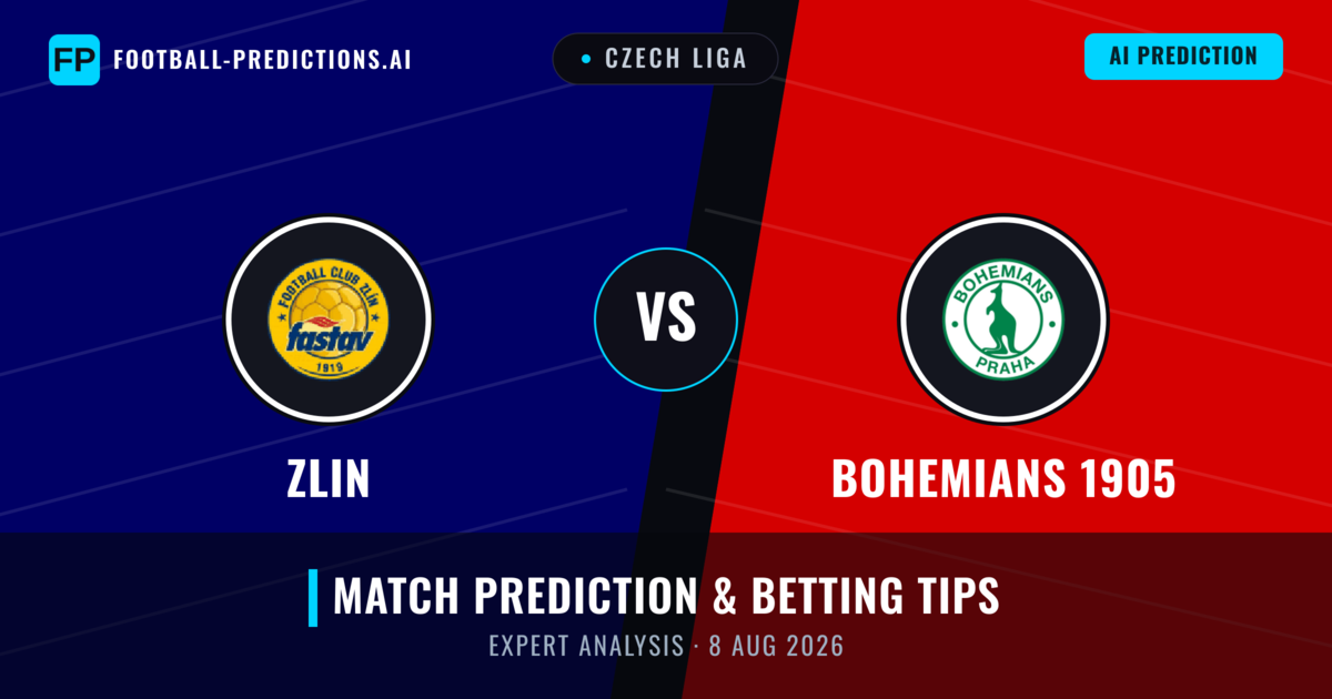 Zlin vs Bohemians 1905 — match prediction & preview