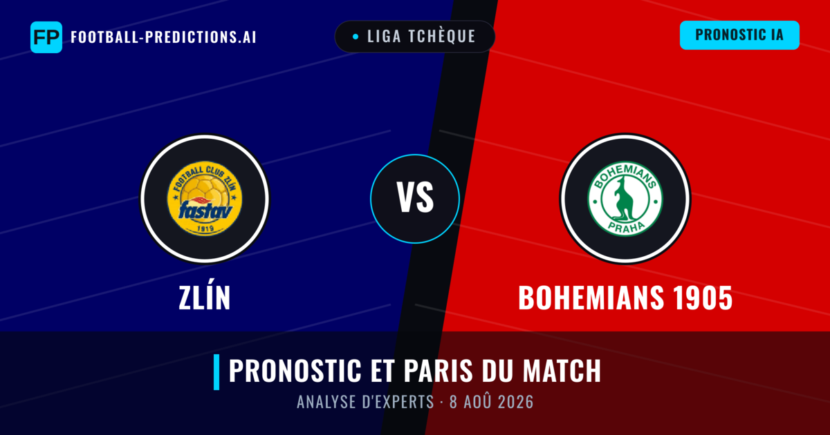 Zlín vs Bohemians 1905 — pronostic et avant-match